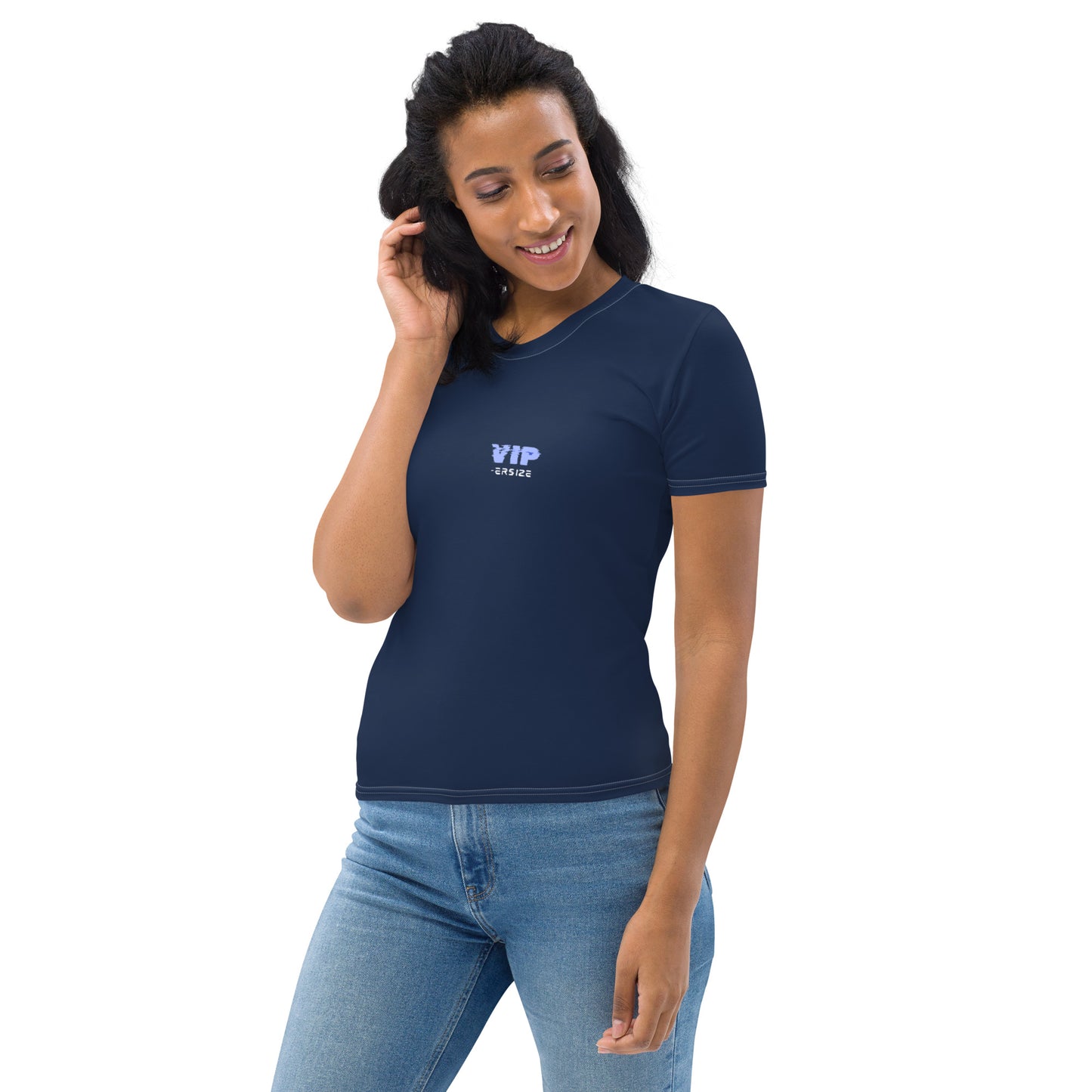 Design 1 // Women // Shirts // T-Shirt // Navy // Front 3 - Viper-Size