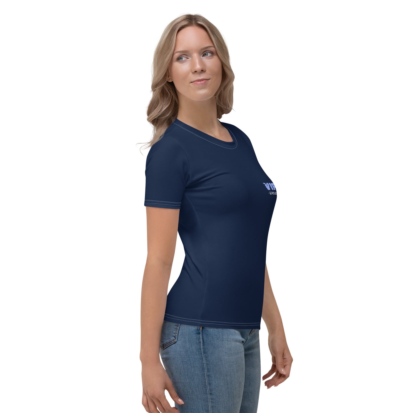 Design 1 // Women // Shirts // T-Shirt // Navy // Front 3 - Viper-Size