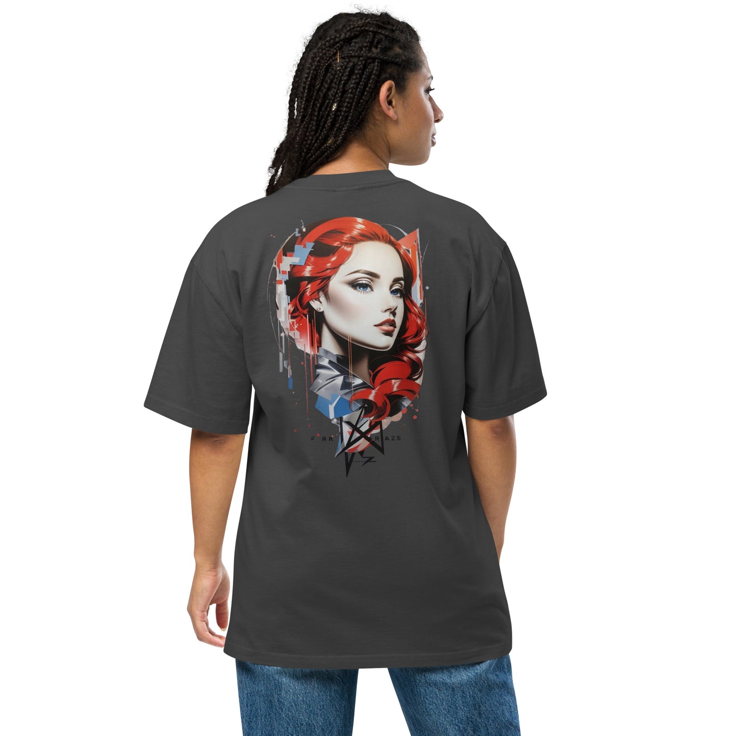 Design 1 // Women // Shirts // Oversize // Front 2 - Viper-Size